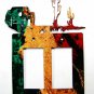 Pueblo Pottery Double Rocker Outlet Cover Plate by Steel Images USA 030515B
