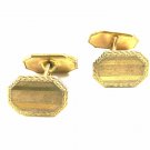 Art Deco True Vintage Goldtone Cufflinks not Marked 101514a