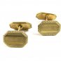 Art Deco True Vintage Goldtone Cufflinks not Marked 101514a
