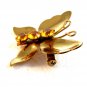 Vintage Coro Goltone Vermeil Butterfly Brooch
