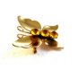 Vintage Coro Goltone Vermeil Butterfly Brooch