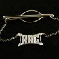1930's - 50's Letter / Initial R.A.C. Sterling Marcasites Tie Clasp By Brand