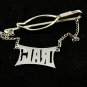 1930's - 50's Letter / Initial R.A.C. Sterling Marcasites Tie Clasp By Brand