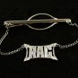 1930's - 50's Letter / Initial R.A.C. Sterling Marcasites Tie Clasp By Brand