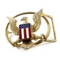 American Eagle Holding American Flag Belt Buckle 71014