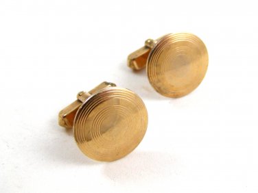 Goldtone Cufflinks No. 2 04212014 by Swank