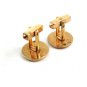Goldtone Cufflinks No. 2 04212014 by Swank