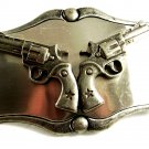 Western Cowboy 2 Pistols Belt Buckle 82814