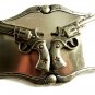 Western Cowboy 2 Pistols Belt Buckle 82814