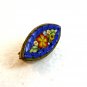 Vintage Gold Tone Italian Ultra Fine Micro Mosaic Brooch 0203042013dc