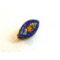 Vintage Gold Tone Italian Ultra Fine Micro Mosaic Brooch 0203042013dc