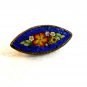 Vintage Gold Tone Italian Ultra Fine Micro Mosaic Brooch 0203042013dc