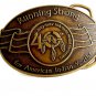 Billy Mills Running Strong 40 10K Gold Medal Belt Buckle 12042013