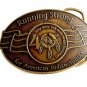 Billy Mills Running Strong 40 10K Gold Medal Belt Buckle 12042013