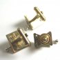True Vintage Motor Pedestal Pharmacist Cufflinks Tie Tac By Balfour 100614
