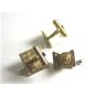 True Vintage Motor Pedestal Pharmacist Cufflinks Tie Tac By Balfour 100614