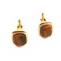 Gold Filled Tiger Eye Cameo of Roman / Greek Warrior Cufflinks by Correct