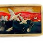 1970's Enameled Ducks In Flight Belt Buckle 04228014 by Kolcaco
