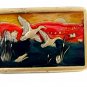 1970's Enameled Ducks In Flight Belt Buckle 04228014 by Kolcaco