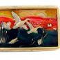 1970's Enameled Ducks In Flight Belt Buckle 04228014 by Kolcaco