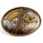 Western Cowboy Rodeo Calf Roping Belt Buckle by Silver Strike 12112013cc