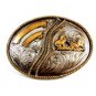 Western Cowboy Rodeo Calf Roping Belt Buckle by Silver Strike 12112013cc