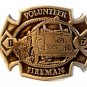 Vintage Volunteer Firemans Belt Buckle