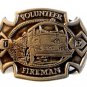 Vintage Volunteer Firemans Belt Buckle