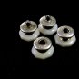 Deco Silvertone Mother Pearl Snap Link Cufflinks Bear Wilde KUM-A-PART 102714a
