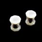 Deco Silvertone Mother Pearl Snap Link Cufflinks Bear Wilde KUM-A-PART 102714a