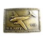U.S. Navy C-12 Plane Solid Brass Belt Buckle 62514