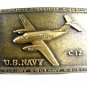 U.S. Navy C-12 Plane Solid Brass Belt Buckle 62514