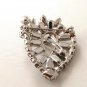 Gorgeous Vintage Blue Rhinestone Brooch