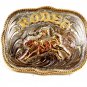 Western Cowboy Rodeo Bull Riding Belt Buckle by Silver Strike 12112013rr