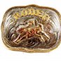 Western Cowboy Rodeo Bull Riding Belt Buckle by Silver Strike 12112013rr