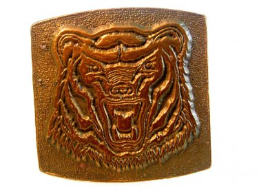 Vintage Grizzly Bear Belt Buckle