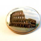 Vintage Roma IL Collosseo Porcelain Brooch