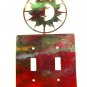 Smiling Sun Double Light Switch Cover Plate by Steel Images USA 6215r