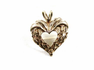 Sterling Silver Heart Pendant 81814