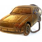 Vintage Solid Brass Sports Car Automobile Belt Buckle