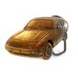 Vintage Solid Brass Sports Car Automobile Belt Buckle
