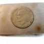 Vintage Handmade Bicentennial Eisenhower Dollar Belt Buckle