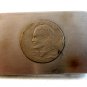 Vintage Handmade Bicentennial Eisenhower Dollar Belt Buckle