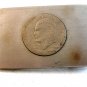Vintage Handmade Bicentennial Eisenhower Dollar Belt Buckle