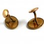 Edwardian / Deco True Vintage Goldtone Cufflinks Unmarked 102414
