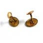 Edwardian / Deco True Vintage Goldtone Cufflinks Unmarked 102414