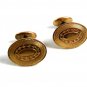 Edwardian / Deco True Vintage Goldtone Cufflinks Unmarked 102414