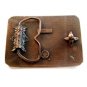 Vintage Rodeo Western Hat Rope Cowboys Make Good Lovers Brass Belt Buckle
