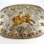 Western Cowboy Rodeo Bull Riding Belt Buckle by Silver Strike 12112013kd