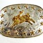 Western Cowboy Rodeo Bull Riding Belt Buckle by Silver Strike 12112013kd